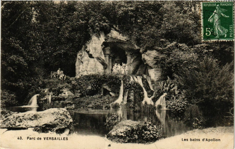 Carte postale ancienne Parc de Versailles --les-Bains d'Apollon à Versailles