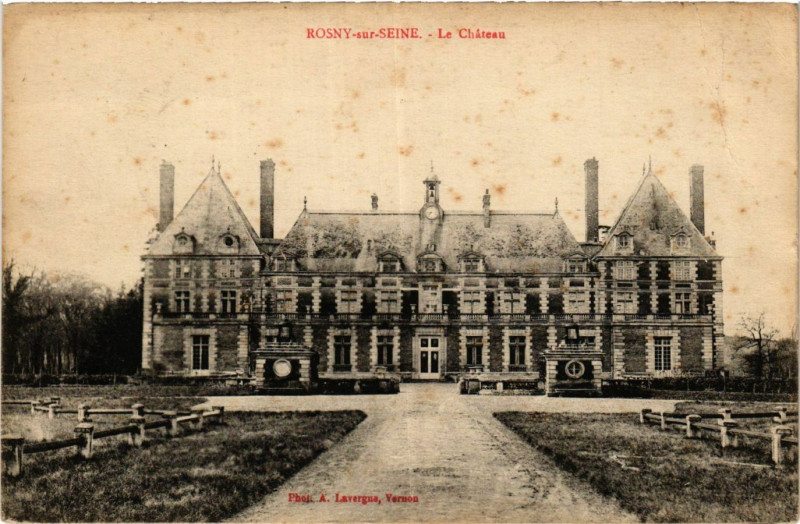 Carte postale ancienne Rosny-sur-Seine - Le Chateau à Rosny-sur-Seine