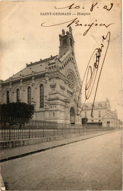 Carte postale ancienne Saint-Germain - Hospice