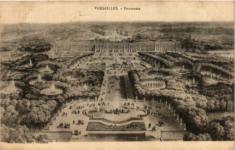 Carte postale ancienne Versailles - Panorama à Versailles