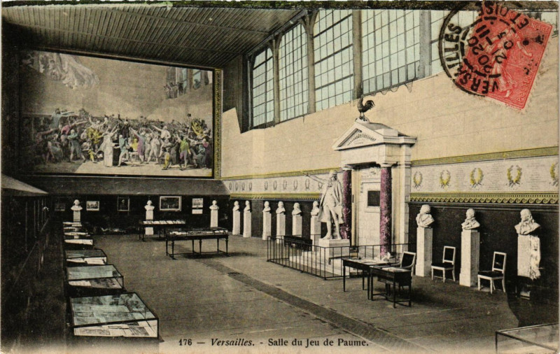 Carte postale ancienne Versailles - Salle du Jeu de Paume à Versailles