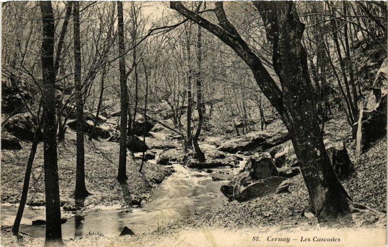 Carte postale ancienne Cernay - Les Cascades