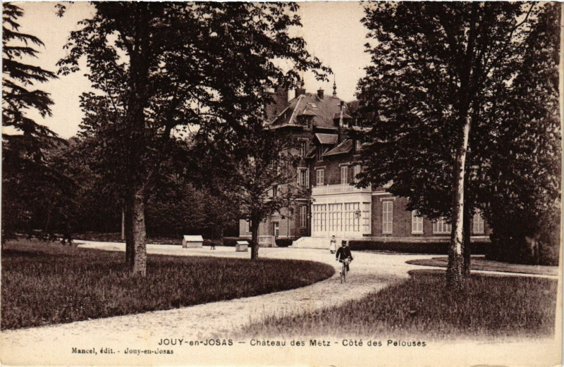 Carte postale ancienne Jouy-en-Josas - Chateau des Metz - Cote des Pelouses à Jouy-en-Josas