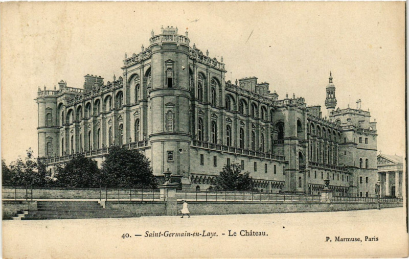 Carte postale ancienne Saint-Germain-en-Laye - Le Chateau à Saint-Germain-en-Laye