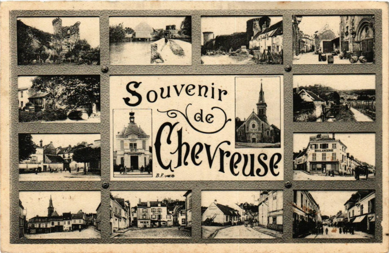 Carte postale ancienne Souvenir de Chevreuse à Chevreuse