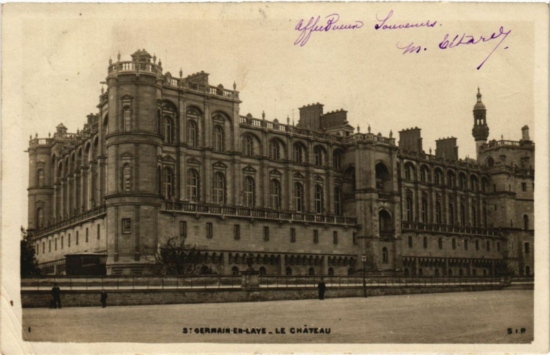 Carte postale ancienne Saint-Germain-en-Laye - Le Chateau à Saint-Germain-en-Laye