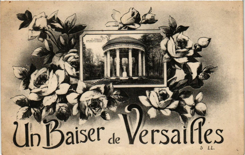 Carte postale ancienne Un Baiser de Versailles à Versailles