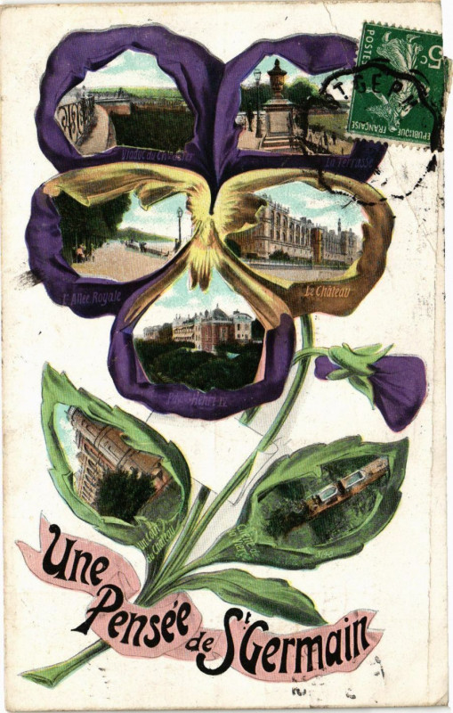 Carte postale ancienne Une Pensée de Saint-Germain