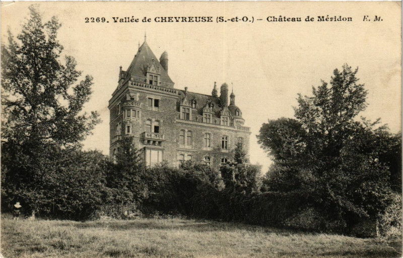 Carte postale ancienne Vallée de Chevreuse - Chateau de Meridon à Chevreuse