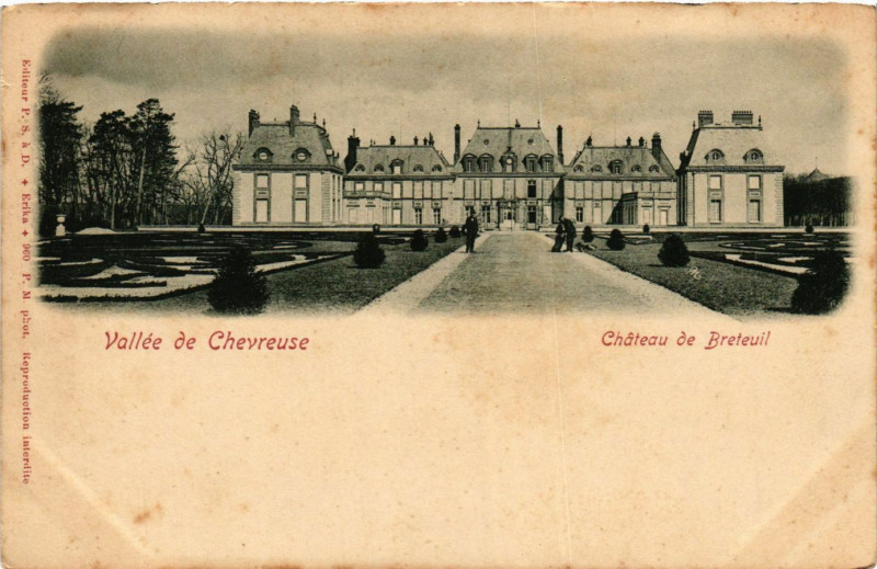 Carte postale ancienne Vallée de Chevreuse - Chateau de Breteuil à Chevreuse