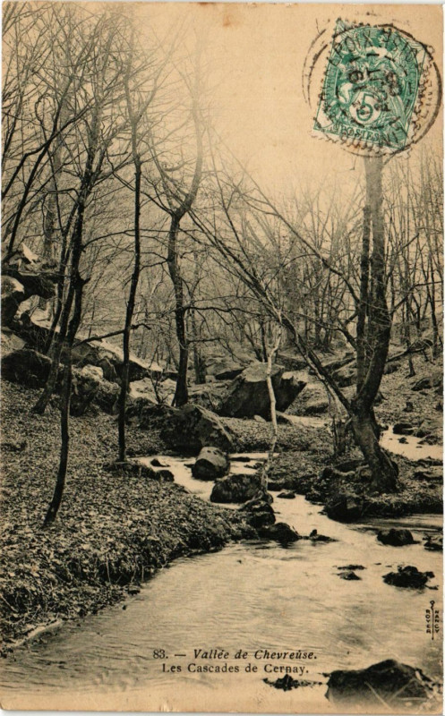 Carte postale ancienne Vallée de-Chevreuse - Les Cascades de Cernay à Chevreuse