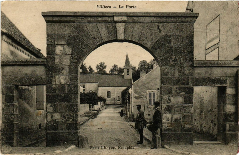 Carte postale ancienne Villiers - La Porte