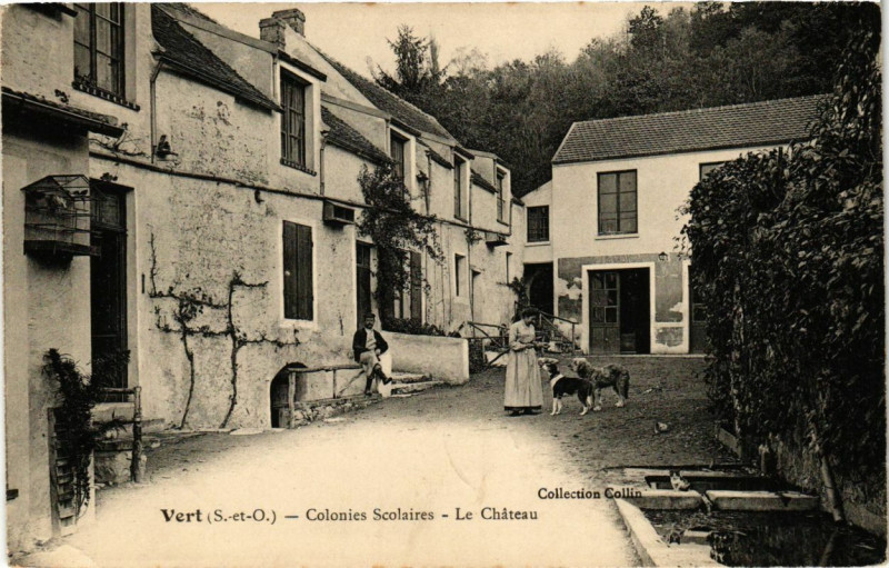 Carte postale ancienne Vert - Colonies Scolaires - Le Chateau à Vert