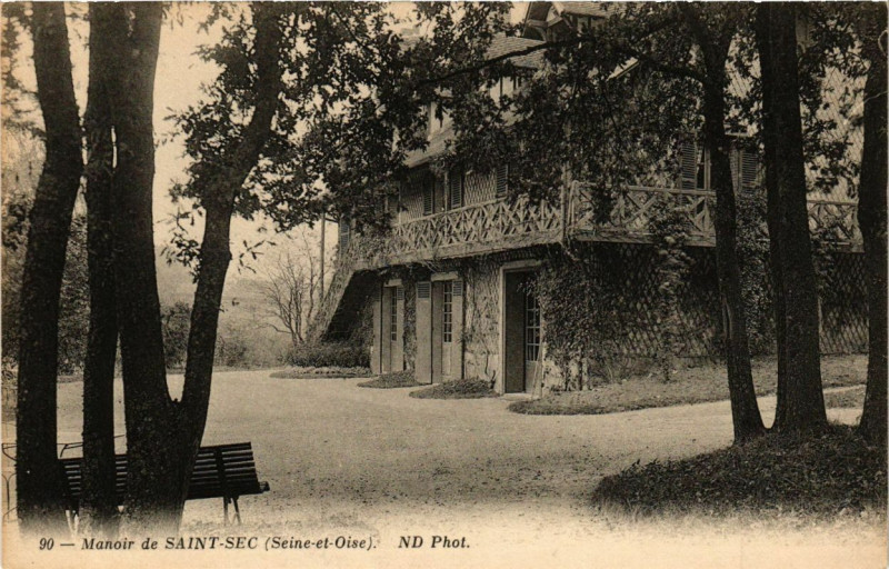 Carte postale ancienne Manoir de Saint-Sec