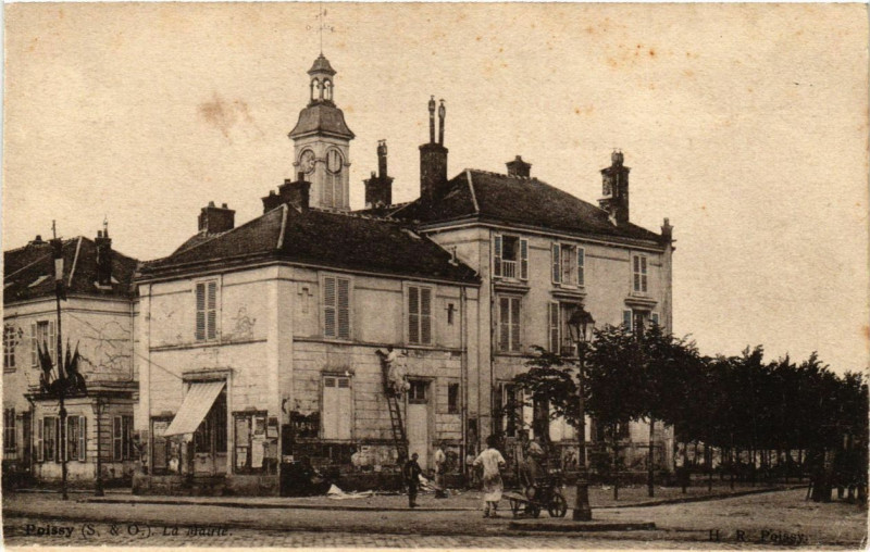 Carte postale ancienne Poissy - La Mairie à Poissy