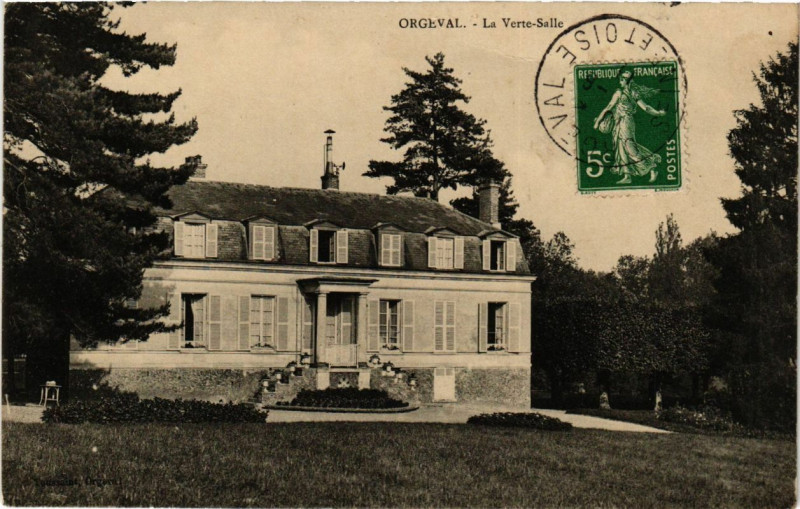 Carte postale ancienne Orgeval - La Verte-Salle à Orgeval