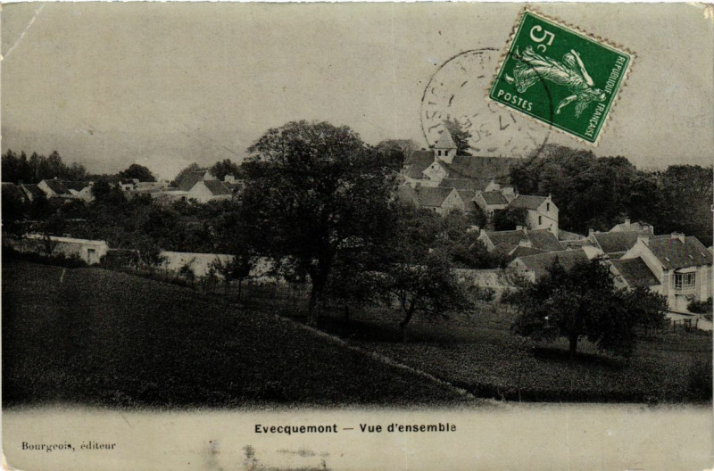 Carte postale ancienne Evequement - Vue d'ensemble