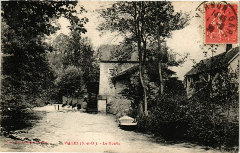 Carte postale ancienne Villez - La Moulin