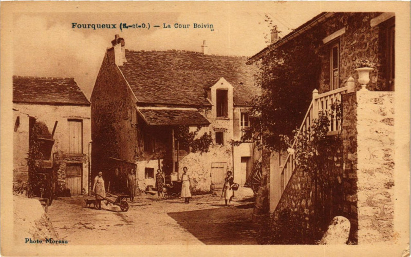 Carte postale ancienne Fourqueux - La Cour Boivin