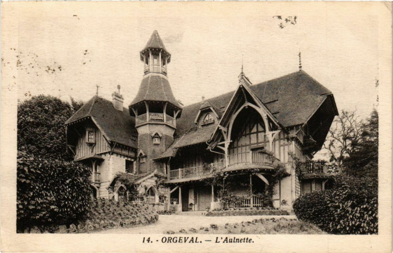 Carte postale ancienne Orgeval - L'Auinette à Orgeval