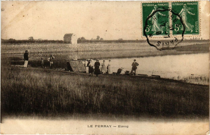 Carte postale ancienne Le Perray - Etang