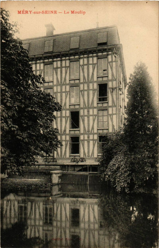 Carte postale ancienne Mery-sur-Seine - Le Moulin