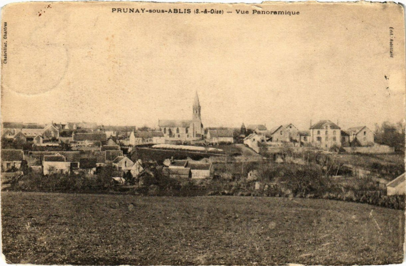 Carte postale ancienne Prunay-sous-Ablis (S &-Oise) - Vue Panoramique à Ablis