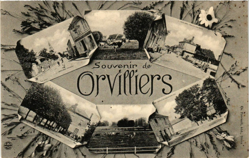 Carte postale ancienne Souvenir de Orvilliers à Orvilliers