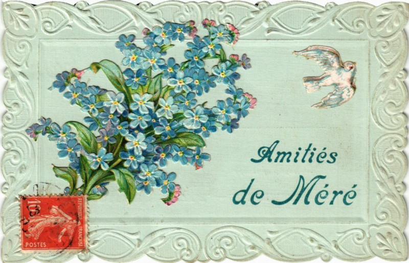Carte postale ancienne Amitiés de Mere à Méré