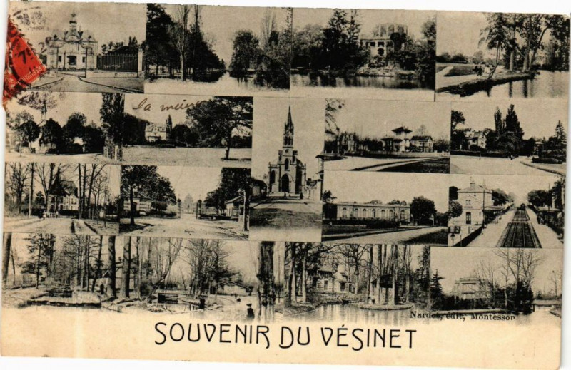 Carte postale ancienne Souvenir de Vesinet