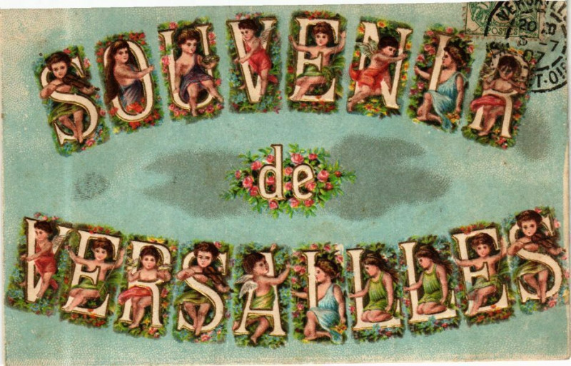 Carte postale ancienne Souvenir de Versailles à Versailles