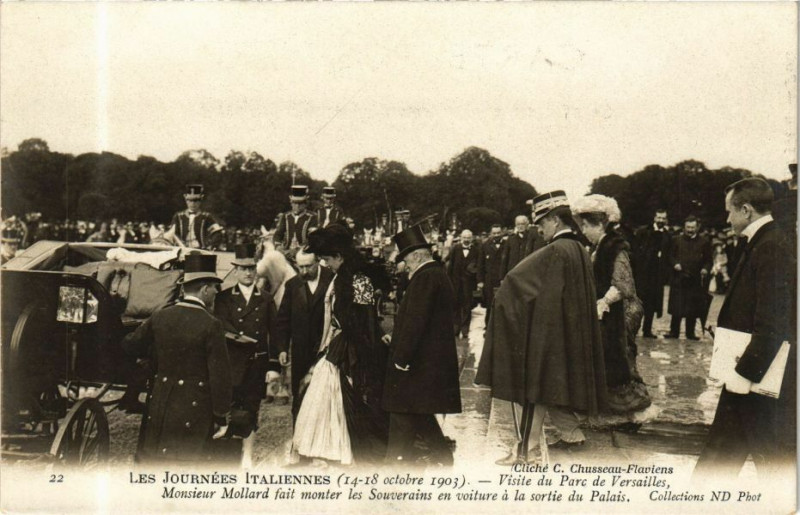Carte postale ancienne Les Journées Italiennes - Visite du Parc de Versailles à Versailles