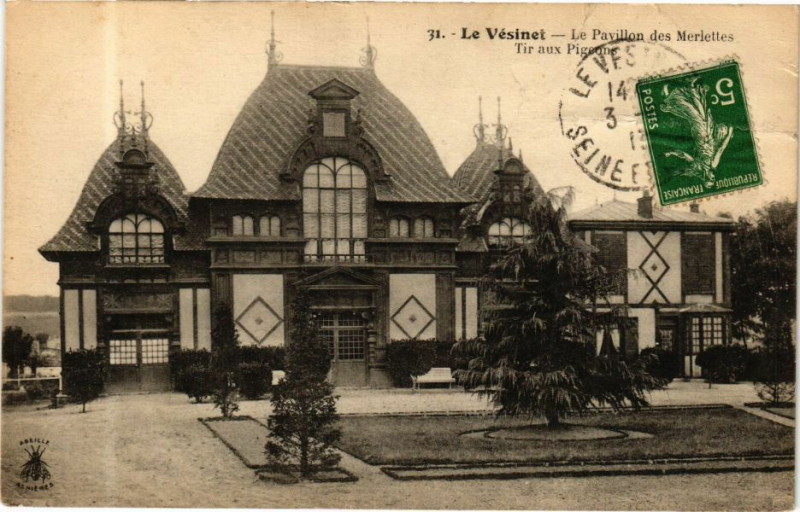 Carte postale ancienne Le Vesinet - Le Pavillon des Merlettes au Vésinet
