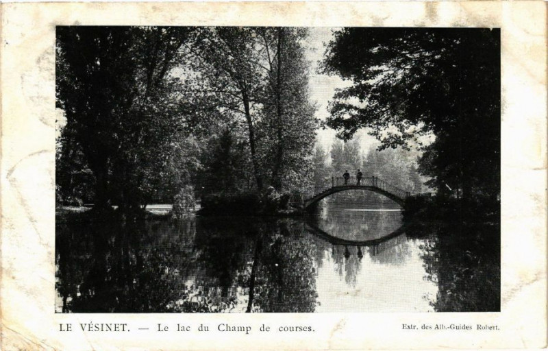 Carte postale ancienne Le Vesinet - Le lac du Champ de courses au Vésinet
