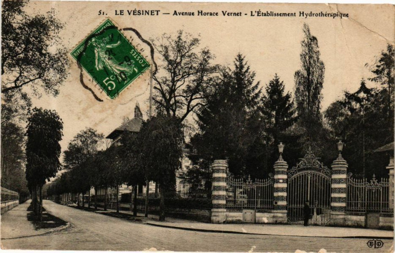 Carte postale ancienne Le Vesinet - Avenue Horace Vernet au Vésinet