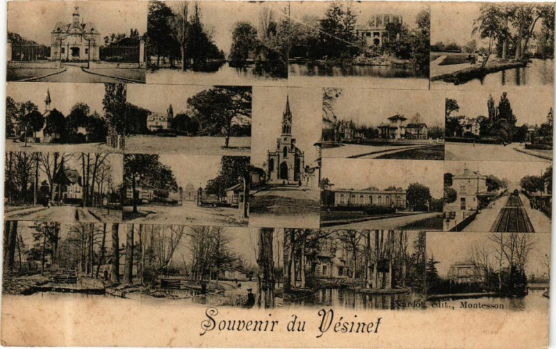 Carte postale ancienne Souvenir de Vesinet