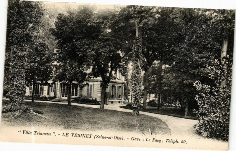 Carte postale ancienne Vesinet - Gare