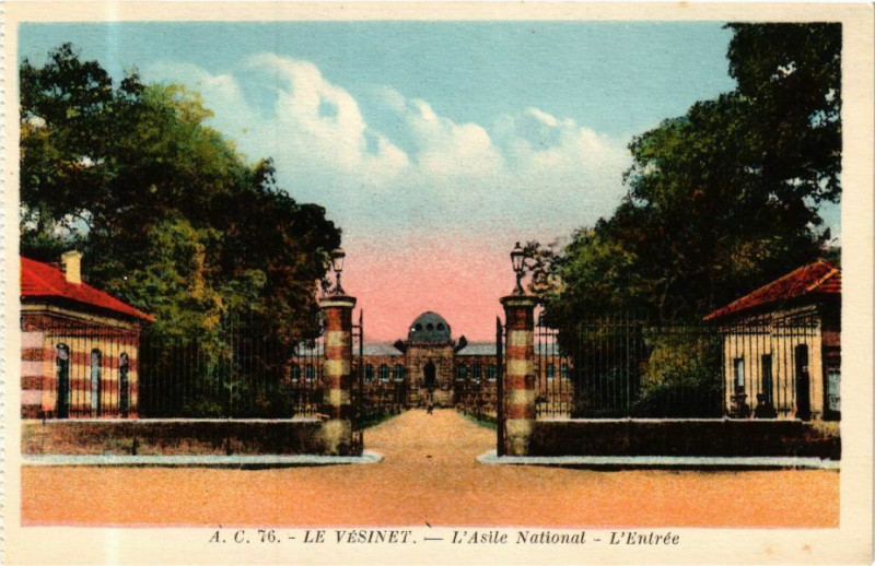 Carte postale ancienne Le Vesinet - L'Aisle National - L'Entrée au Vésinet
