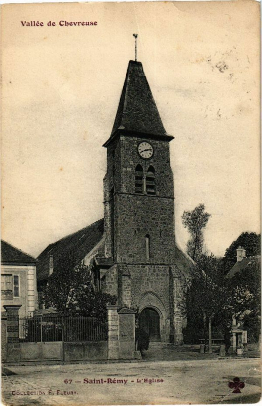 Carte postale ancienne Saint-Remy - L'Eglise
