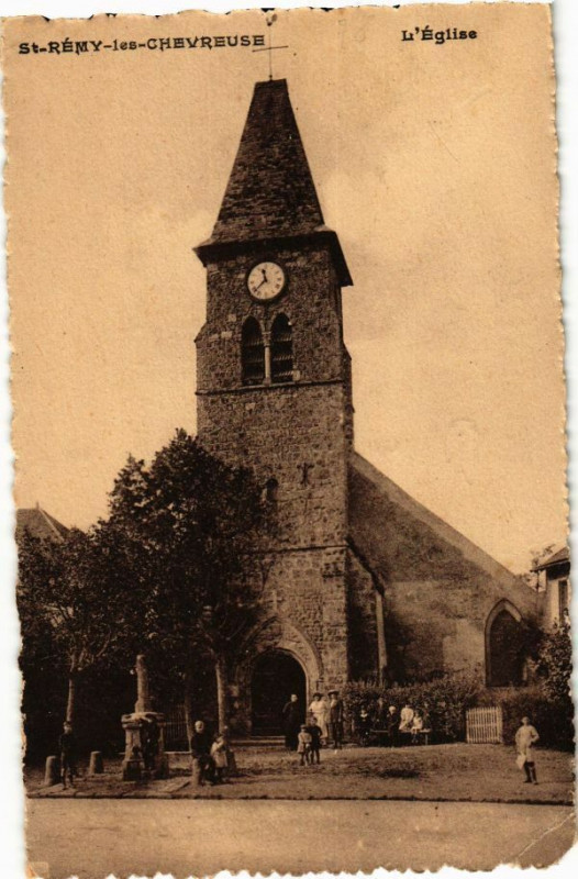 Carte postale ancienne St-Remy-les-Chevreuse - L'Eglise à Chevreuse