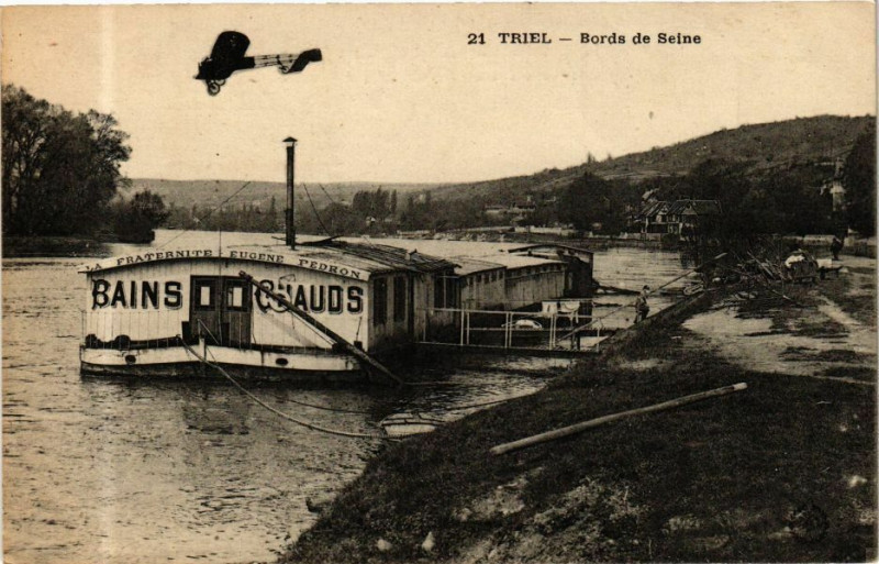 Carte postale ancienne Triel - Bords de Seine