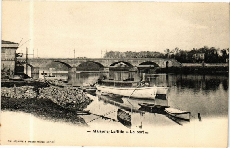 Carte postale ancienne Maisons-Laffitte - Le Port à Maisons-Laffitte