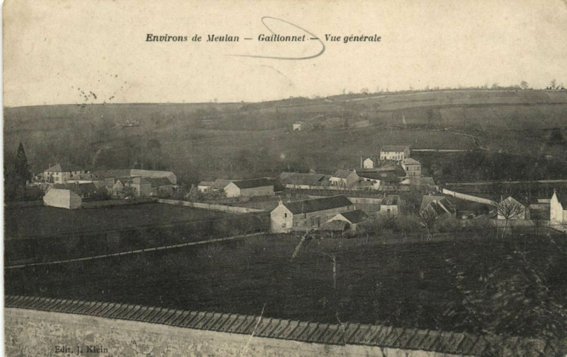 Carte postale ancienne Env. de Meulan-Gaillonnet-Vue générale