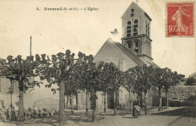 Carte postale ancienne Verneuil-L'Eglise