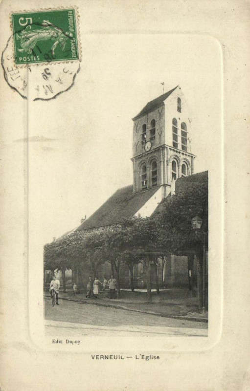 Carte postale ancienne Verneuil-L'Eglise
