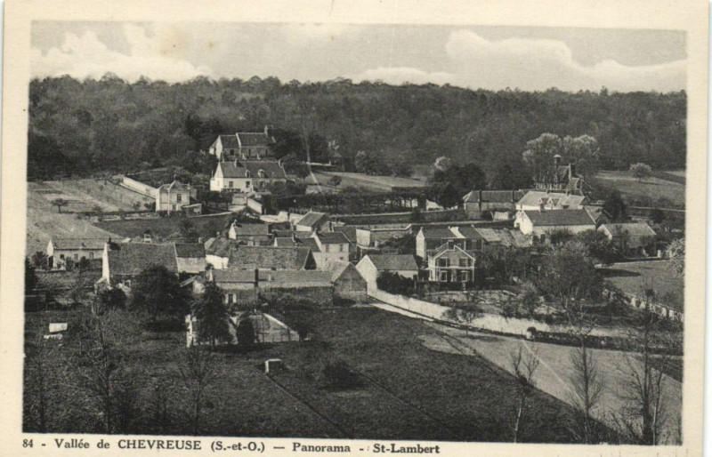 Carte postale ancienne Vallée de Chevreuse-Panorama-St.Lambert à Chevreuse