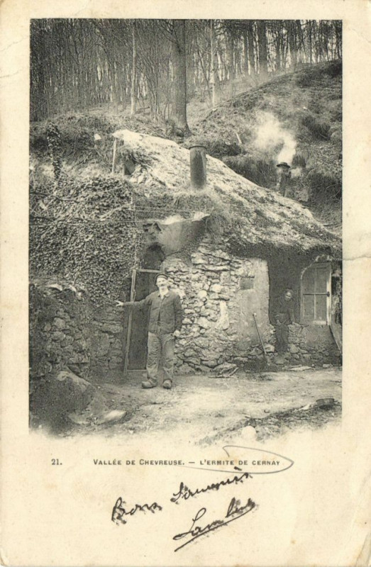 Carte postale ancienne Vallée de Chevreuse-L'Ermite de Cernay à Chevreuse