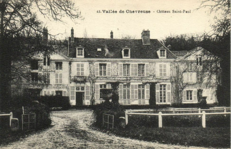 Carte postale ancienne Vallée de Chevreuse-Chateau Saint-Paul à Chevreuse