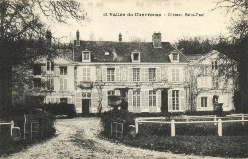 Carte postale ancienne Vallée de Chevreuse-Chateau Saint-Paul à Chevreuse