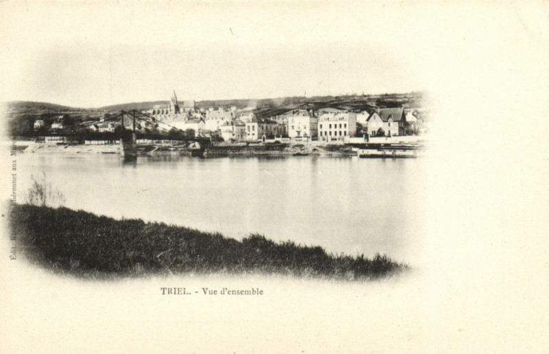 Carte postale ancienne Triel-Vue d'ensemble